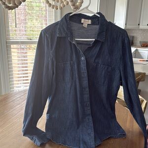 Loft denim button down
